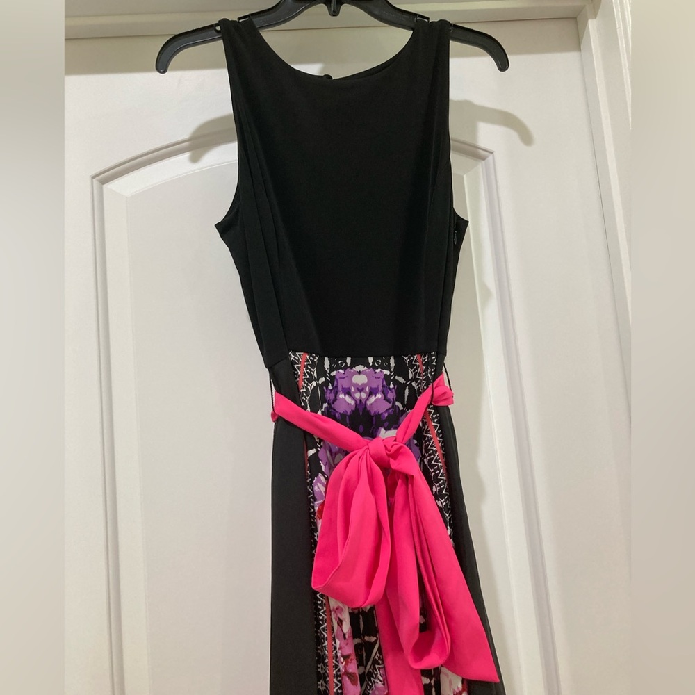 Eliza J Women's dress- Black and Pink Floral - Picture 10 of 11